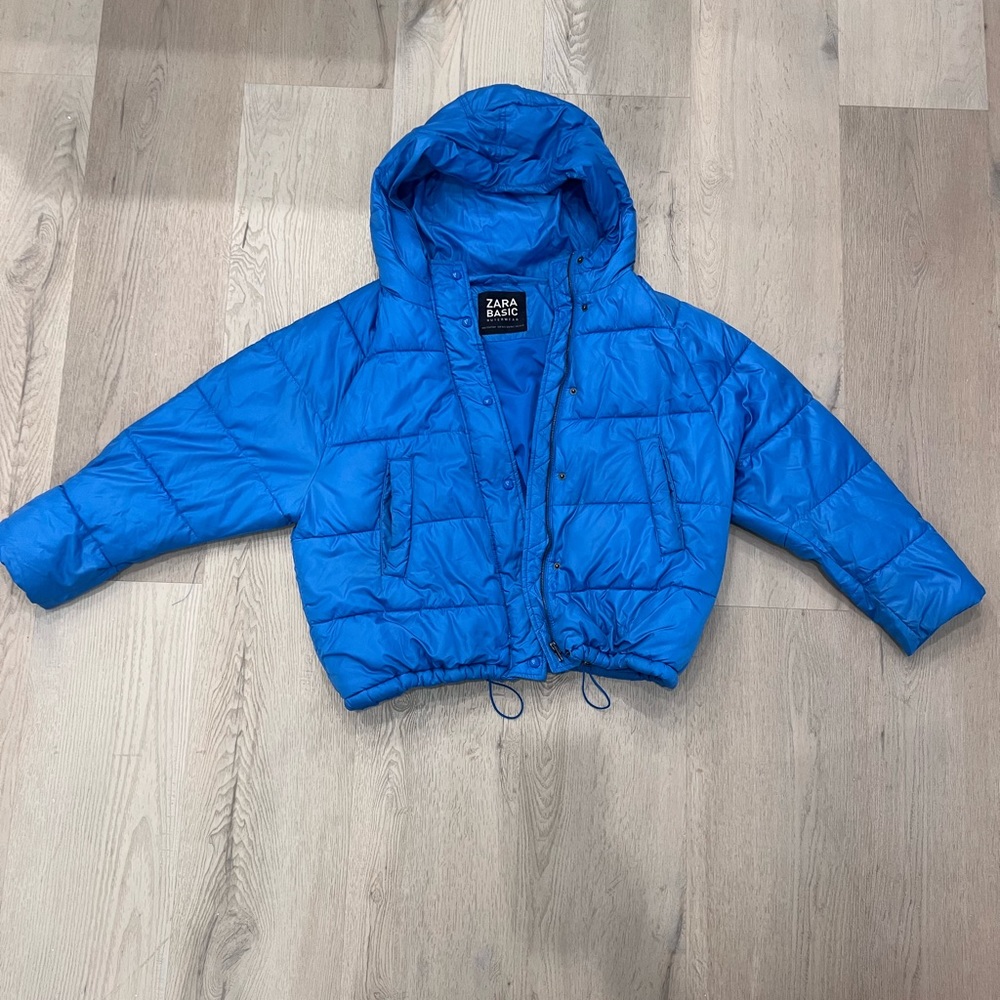 Blue winter jacket
